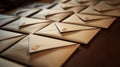 Stack of pristine envelopes Royalty Free Stock Photo