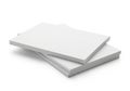 Stack of pristine white paper sheets on a clean white background Royalty Free Stock Photo
