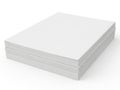 Stack of pristine white paper sheets on a clean surface Royalty Free Stock Photo