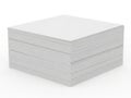 Stack of pristine white paper sheets on desk Royalty Free Stock Photo