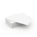 Stack of pristine white paper sheets Royalty Free Stock Photo