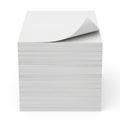 Stack of pristine white paper sheets Royalty Free Stock Photo