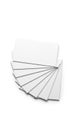 Stack of pristine white paper sheets isolated on white background Royalty Free Stock Photo