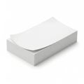 Stack of pristine white paper sheets Royalty Free Stock Photo