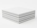 Stack of pristine white paper sheets Royalty Free Stock Photo
