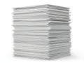 A stack of pristine white paper sheets Royalty Free Stock Photo