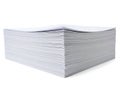 Stack of pristine white paper sheets Royalty Free Stock Photo