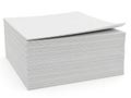 Stack of pristine white paper sheets Royalty Free Stock Photo