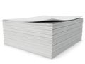 Stack of pristine white paper sheets Royalty Free Stock Photo