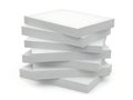 Stack of pristine white paper sheets Royalty Free Stock Photo