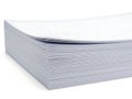 Stack of pristine white paper sheets Royalty Free Stock Photo