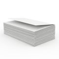 Stack of pristine white paper sheets Royalty Free Stock Photo