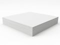 Stack of pristine white paper sheets Royalty Free Stock Photo