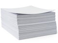 Stack of pristine white paper sheets ready for use Royalty Free Stock Photo