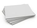 Stack of pristine white paper sheets ready for use Royalty Free Stock Photo