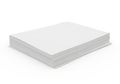 Stack of pristine white paper sheets ready for use Royalty Free Stock Photo