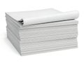 Stack of pristine white paper sheets ready for use Royalty Free Stock Photo