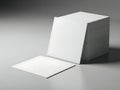 Stack of pristine white paper sheets on a smooth surface Royalty Free Stock Photo