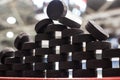 Stack of Pucks Royalty Free Stock Photo