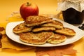 A Stack of Pumpkin Pancakes Royalty Free Stock Photo