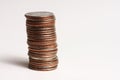 Stack of quarters Royalty Free Stock Photo