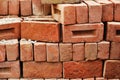 Stack of Raw Bricks