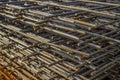 Stack of rebar grids 2 Royalty Free Stock Photo