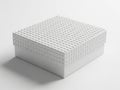 Stack of rectangular boxes with grid pattern Royalty Free Stock Photo