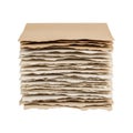 Stack of recycled cardboard sheets for packaging Royalty Free Stock Photo