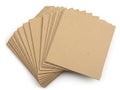 Stack of recycled paper sheets for crafting Royalty Free Stock Photo