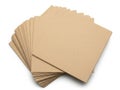 Stack of recycled paper sheets for crafting Royalty Free Stock Photo