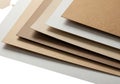 Stack of recycled paper sheets Royalty Free Stock Photo