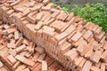 Stack of red brick building Royalty Free Stock Photo