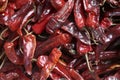 A stack of Red Chillies at a food market in Thimpu, Bhutan Royalty Free Stock Photo