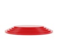Stack of red circular objects Royalty Free Stock Photo