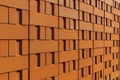 Stack of red clay bricks