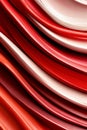 A stack of red and white plates stacked on top of each other Royalty Free Stock Photo