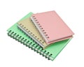 Stack of ring binder book or notebook Royalty Free Stock Photo