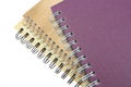 Stack of ring binder book or notebook isolated Royalty Free Stock Photo