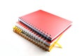 Stack of ring binder book or notebook Royalty Free Stock Photo