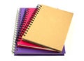 Stack of ring binder book or notebook Royalty Free Stock Photo