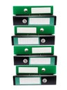 Stack of Ring Binders Royalty Free Stock Photo