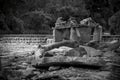 Stack of Rocks at Etienne Brule Park, Toronto Royalty Free Stock Photo