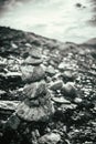 Stack Of Rocks On Norwegian Mountain, Norway Nature