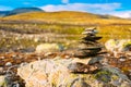 Stack Of Rocks On Norwegian Mountain, Norway Nature