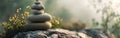 Stack of Rocks on Pile of Rocks Royalty Free Stock Photo