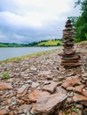 Stack of rocks with vivid colors