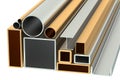 Stack of Rolled Metal Products Royalty Free Stock Photo