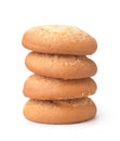 Stack of round cheese cookies Royalty Free Stock Photo