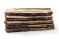 Stack of Rustic Wooden Planks Natural Texture Background Decorative Element Royalty Free Stock Photo
